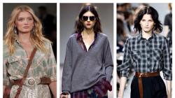 What to wear with a plaid shirt - create a feminine look