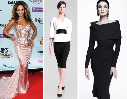 Modellen van jurken voor lage vrouwen. Foto: Modieus, avond, elegant, kort, mooi voor vol en dun
